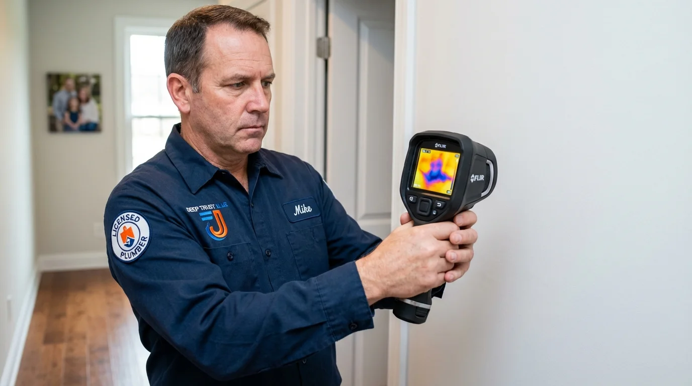 Thermal imaging leak detection by Johns Plumbing LLC in Hagerman